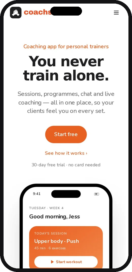 Coachside on a phone